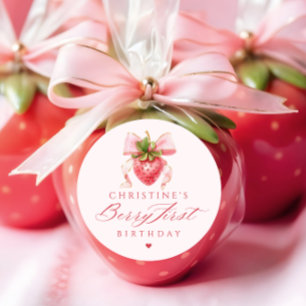 コケットベリーファースト誕生日 ラウンドシール