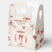 コケットベースボールレッドボウフローラヴィンテージ誕生日 フェイバーボックス (オープン)