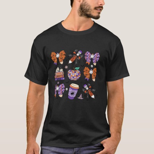 コケットペンシル弓ブックコーヒー不気味先生ハ Tシャツ (正面)
