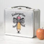 コケットペンシル弓幼稚園先生学校 メタルランチボックス (インサイチュ)