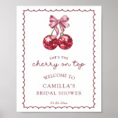 コケットボウさくらんぼオントップブライダルシャワーへようこそ ポスター (正面)