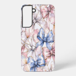 コケットボウと桜のロマンティックピンク SAMSUNG GALAXY S22+ケース