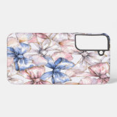 コケットボウと桜のロマンティックピンク SAMSUNG GALAXYケース (裏面横)