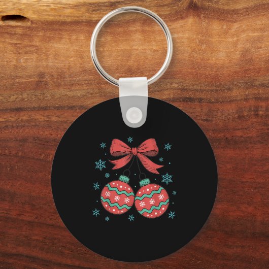 コケットボウオーナメントさくらんぼクリスマスホリデイG キーホルダー (正面)