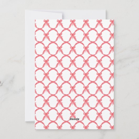 コケットボウオーナメントクリスマスフォトカード シーズンカード (裏面)