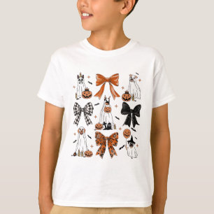 コケットボウカワイイ幽霊ドッグハロウィーンカボチャンスポ Tシャツ