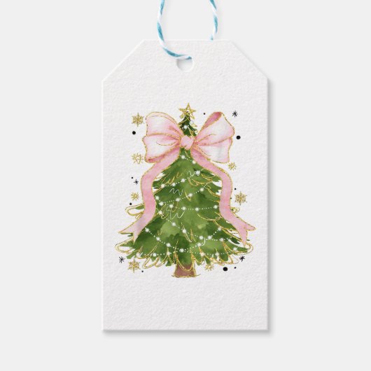コケットボウクリスマスツリーホリディアッガーリートウェアW ギフトタグ (正面)