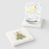 コケットボウクリスマスツリーホリディアッガーリートウェアW ストーンコースター (横)