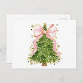 コケットボウクリスマスツリーホリディアッガーリートウェアW ポストカード (正面/裏面)