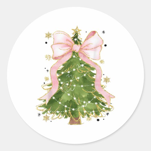 コケットボウクリスマスツリーホリディアッガーリートウェアW ラウンドシール (正面)