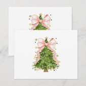 コケットボウクリスマスツリーホリディアッガーリートウェアW 出欠カード (正面/裏面)