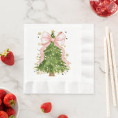 コケットボウクリスマスツリーホリディアッガーリートウェアW 縁ありランチョンナプキン (インサイチュ)