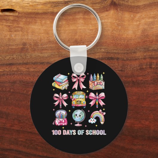 コケットボウスタント先生100学校の日8 キーホルダー (正面)