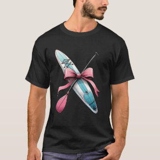 コケットボウスタンドアップパドルSUPボートパドル女子 Tシャツ