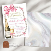 コケットボウパールスアンドプロセッコブライダルシャワー 招待状