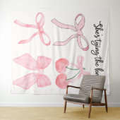 コケットボウブライダルシャワー写真の背景 タペストリー (インサイチュ(横))