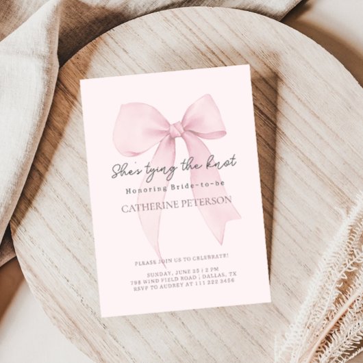 コケットボウブライダルシャワー 招待状