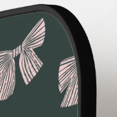 コケットボウブラック&ピンクスタイリッシュ ピックルボールラケット (左詳細)