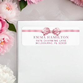 コケットボウベビーシャワー差出人住所ラベル- El ラベル