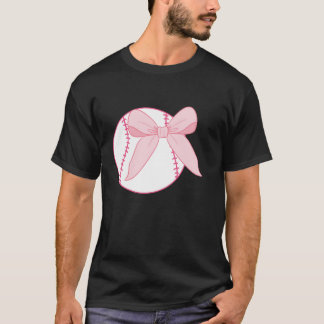 コケットボウベースボールガールズウィメンマママママピンクギ Tシャツ