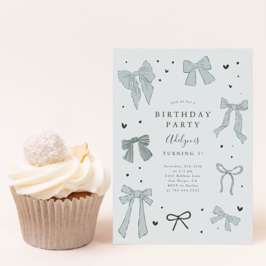 コケットボウボーイバースデーパーティーの招待 招待状