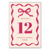 コケットボウレトロ結婚ズ テーブルナンバー (正面)