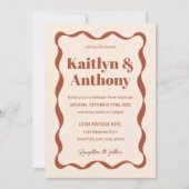 コケットボウレトロ結婚ズ 招待状 (正面)