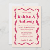 コケットボウレトロ結婚ズ 招待状 (正面)