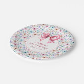 コケットボウワイルドフラワーエレガントフローラ ペーパープレート (アングル)