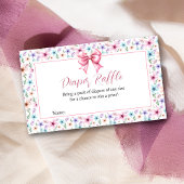 コケットボウワイルドフラワーズフローラおむつラッフルカード エンクロージャーカード