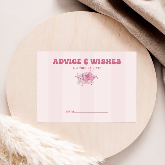 コケットボウ卒業アドバイスとホイッシュ エンクロージャーカード