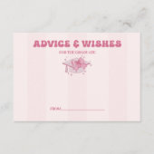 コケットボウ卒業アドバイスとホイッシュ エンクロージャーカード (正面)