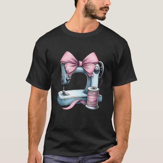 コケットボウ裁縫マシンキルティングキルターリブ Tシャツ (正面)