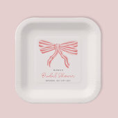 コケットボウ赤面ブライダルシャワー ペーパープレート