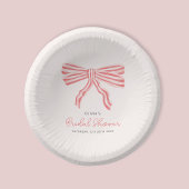 コケットボウ赤面ブライダルシャワー ペーパープレート