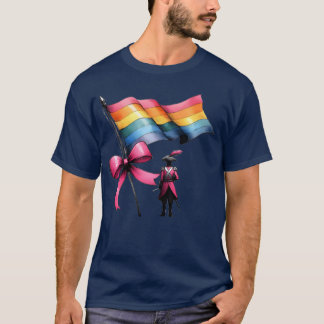 コケットボウ カラーガード マーチングバンド ピンクリボン Tシャツ