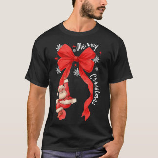 コケットボウ クリスマス、サンタ 面白い かわいい ギフト メンズ Tシャツ