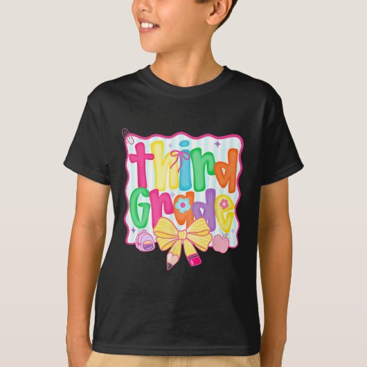 コケットボウ 3年生 Ck トゥ スクール 3rd Grade Te Tシャツ (正面)