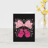 コケットボクシング手袋ピンクリボン乳がんA カード (黄色い花)