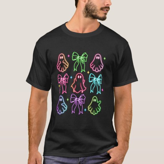 コケットボーおもしろい幽霊トレンディー不気味シーズンホール Tシャツ (正面)