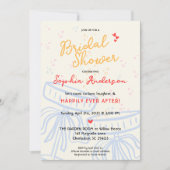 コケットボーウィリーエブアフターブライダルシャワー 招待状 (正面)