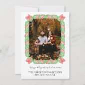 コケットボーガーランドクリスマスフォトカード シーズンカード (正面)