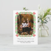 コケットボーガーランドクリスマスフォトカード シーズンカード (スタンド正面)