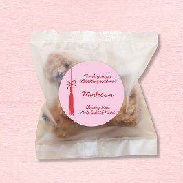 コケットボーグラッドタッセルピンクレッド2025卒業 ラウンドシール