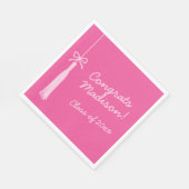 コケットボーグラッドタッセルピンク2025卒業 スタンダードランチョンナプキン (角)