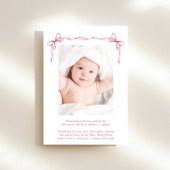 コケットボーズフォトベビーガール誕生 案内状