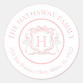 コケットボーバレリーナ住所 シール (正面)