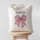 コケットボーホットピンクハート トートバッグ