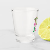 コケットマルディグラスボウ（紋章の）フラ・ダ・リマスクファットトゥーズ ショットグラス (左)