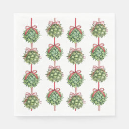 コケットミスタントウオーターカラークリスマスナプキン スタンダードランチョンナプキン